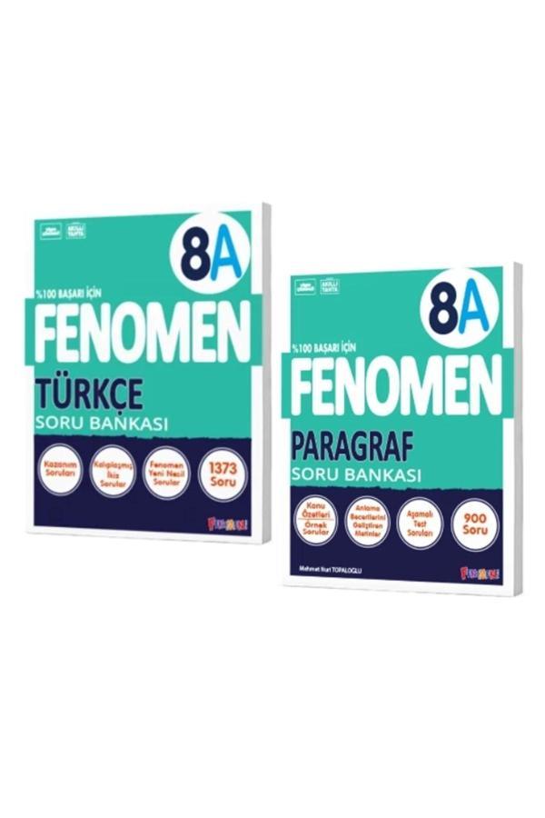 Fenomen Yayıncılık Yayıncılık 8. Sınıf Türkçe A Soru Bankası + Paragraf A Soru Bankası (2 Kitap) - Fenomen Yayıncılık - Image 1