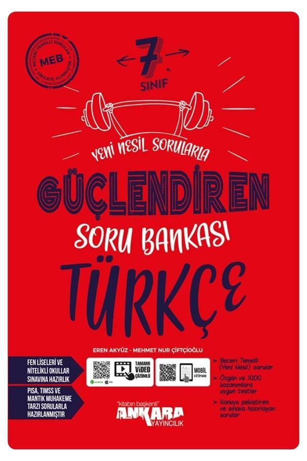Ankara Yayıncılık 7.Sınıf Türkçe Yeni Nesil Sorularla Güçlendiren Soru Bankası - Ankara Yayıncılık - Image 1