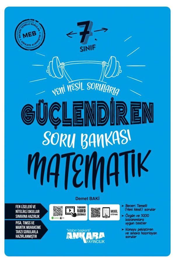 Ankara Yayıncılık Güncel 7.Sınıf Matematik Yeni Nesil Sorularla Güçlendiren Soru Bankası - Ankara Yayıncılık - Image 1