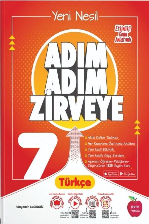 Newton Yayınları 7. Sınıf Türkçe Adım Adım Zirveye Soru Bankası - Newton Yayınları - Image 1