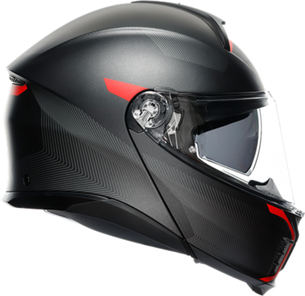 Agv Tourmodular Çene Açılır Kask Frequency Mat Metal-kırmızı X-LARGE - Image 1