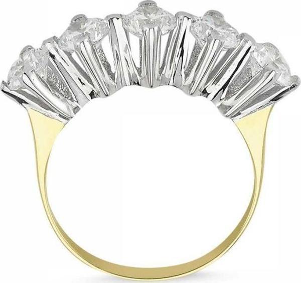Altın 5 Taş Yüzük SWAROVSKİ Taşlı - Image 1