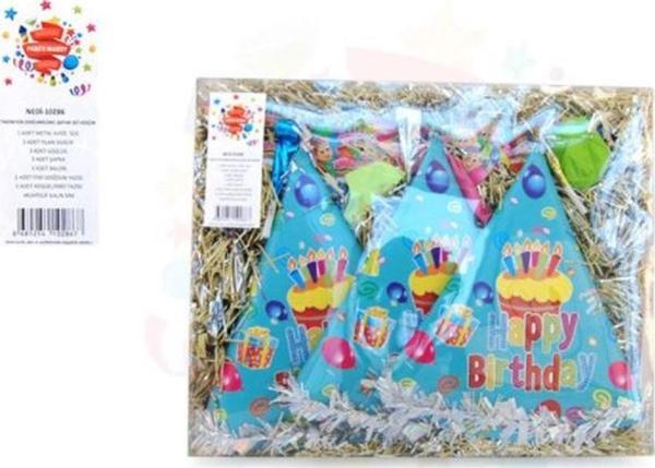 Nedi Paket Süs Takım Doğum Günü Şeffaf Kutulu Küçük Set 10286 - Image 1