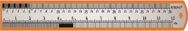 Rubenis Standart Cetvel Çelik 30 CM JR-30 - Image 1