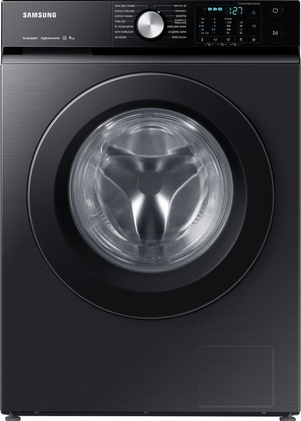 Samsung Ww11Bba046Abah 11 Kg 1400 Devir Siyah Çamaşır Makinesi - Image 1