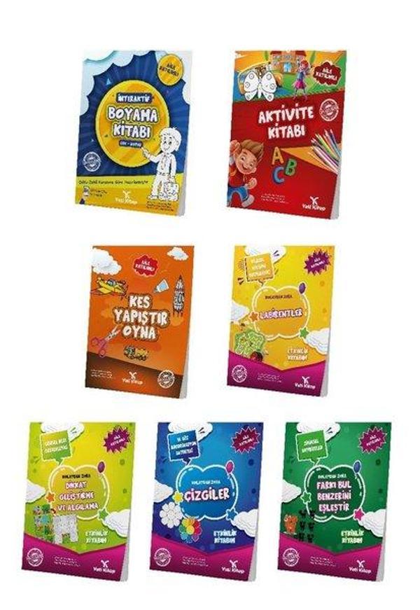 5-7 Yaş Okul Öncesi Seti - 7 Kitap Takım - Yeti Kitap - Image 1