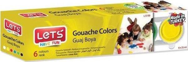 Lets 6 Renk Guaj Boya 25 mg - Image 1