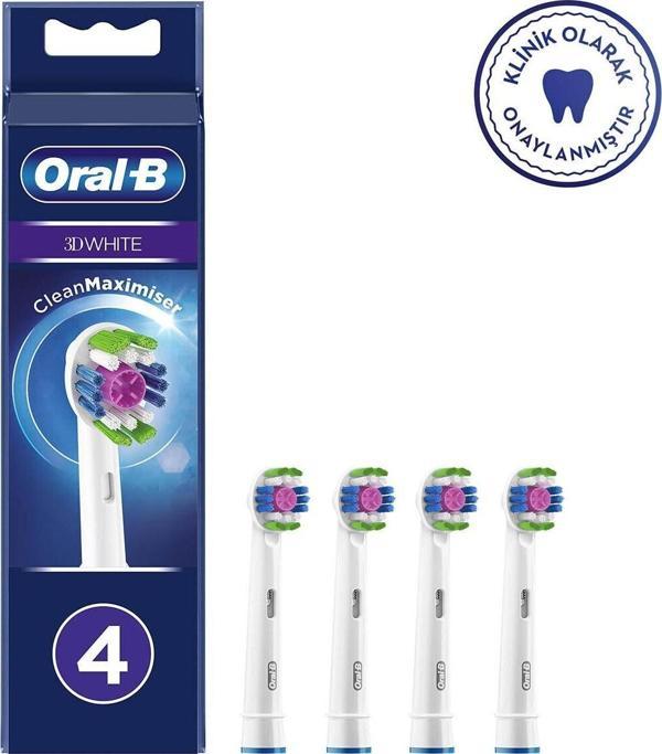 Oral-B Diş Fırçası Yedek Başlığı 3 Boyutlu 4'Lü - Image 1