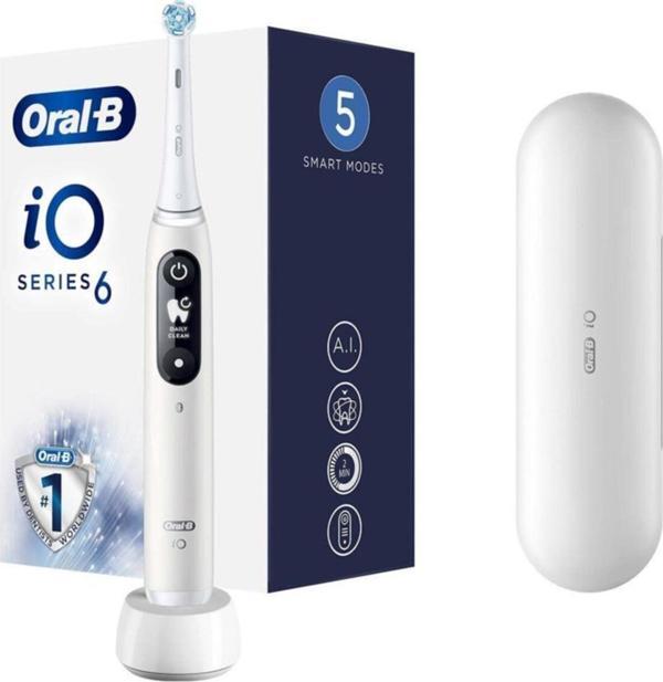 Oral-B İo 6 Şarjlı Diş Fırçası - Beyaz - Image 1