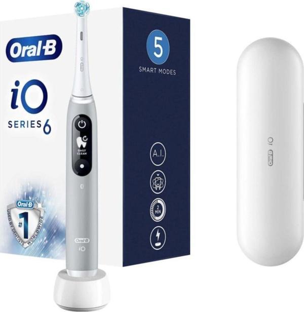 Oral-B İo 6 Şarjlı Diş Fırçası - Gri - Image 1