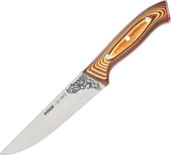 Pirge 32102 Elite Kurban, Kasap Bıçağı 16,5 cm - Kahverengi Perçinli Kompozit Sap - Image 1