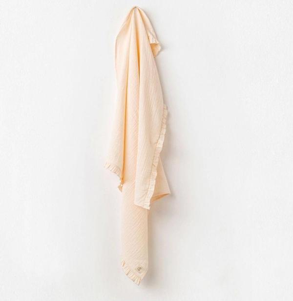 andywawa Ac24677 Blanket 95X85 Müslin Pretty Flowers Bebek Battaniye Printed - Image 1