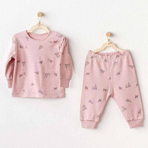 andywawa Ac25050 Puppy Gazelle 2'Li Bebe Takım Pink - Image 1