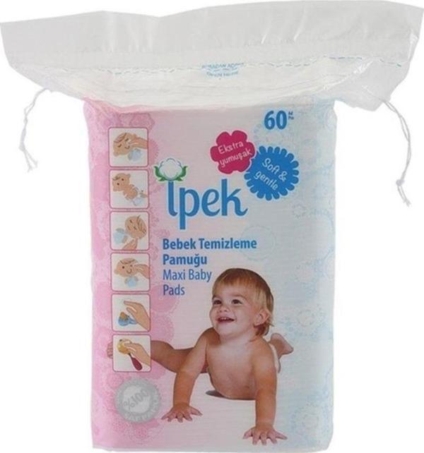 İpek Hidrofil Maxi Bebek Pamuk Pedi 60'Lı - Image 1