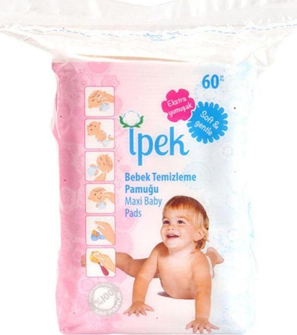İpek Pamuk Ipek 60 Lı Maxı Bebek Temizleme Pedi - Image 1