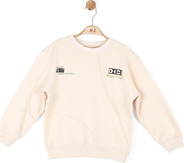 nk kids Erkek Çocuk Sweat Krem 47510 - Image 1