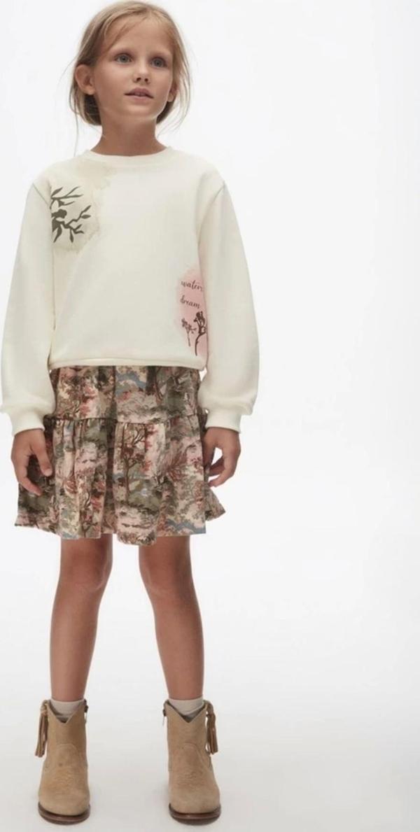 nk kids Krem Kız Çocuk Batik Sweat - Image 1