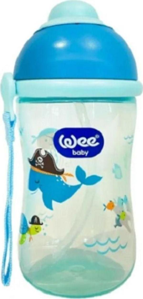 Wee Baby Wee Kulplu Pipetli Bardak 380 Ml Kod:171 - Mavi Renk - Image 1