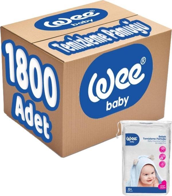 Wee Baby Bebek Temizleme Pamuğu 1800 Adet (30Pk*60) - Image 1