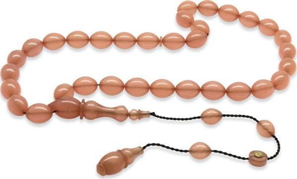 Sistemli Her Bir Tanesi Usta işçilikli Özel Kesim Pembe Katalin Tesbih - Image 1