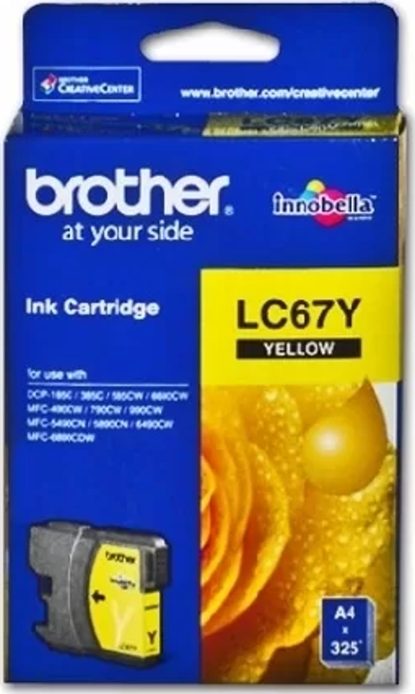 BROTHER LC67Y SARI 325 SAYFA KARTUS MFC-795CW, MFC-J615W - Image 1