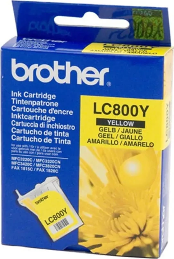 OUTLET BROTHER LC800Y SARI ORJİNAL KARTUŞ 400 SAYFA (MFC 3220C MFC 3420C FAX 1815C) - Image 1