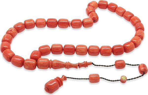 Sistemli Her Bir Tanesi Usta işçilikli Kapsül Kesim Gül Kurusu Katalin Tesbih - Image 1