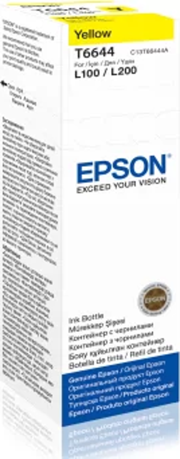 EPSON C13T66444A KARTUS-YELLOW 70ML/L550/L200/L220/L355/L365 - Image 1