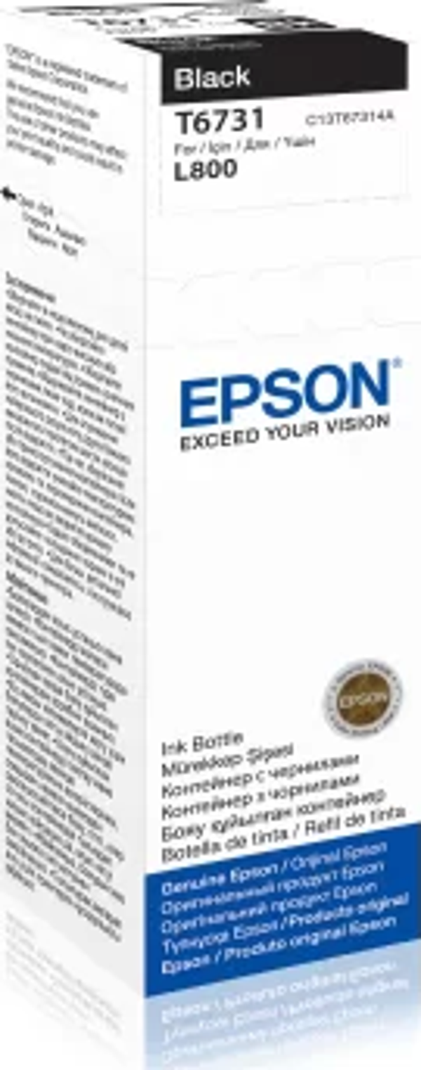 EPSON C13T67314A KARTUS-BLACK-70ML/L800/L1800 - Image 1