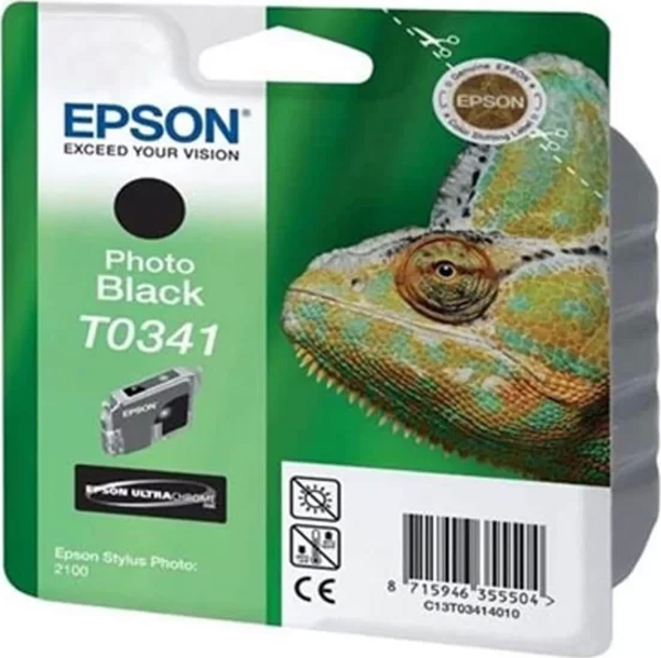 OUTLET EPSON T0341 C13T03414020 FOTO SİYAH ORJİNAL KARTUŞ 620 SAYFA (PHOTO 2100 2200) - Image 1