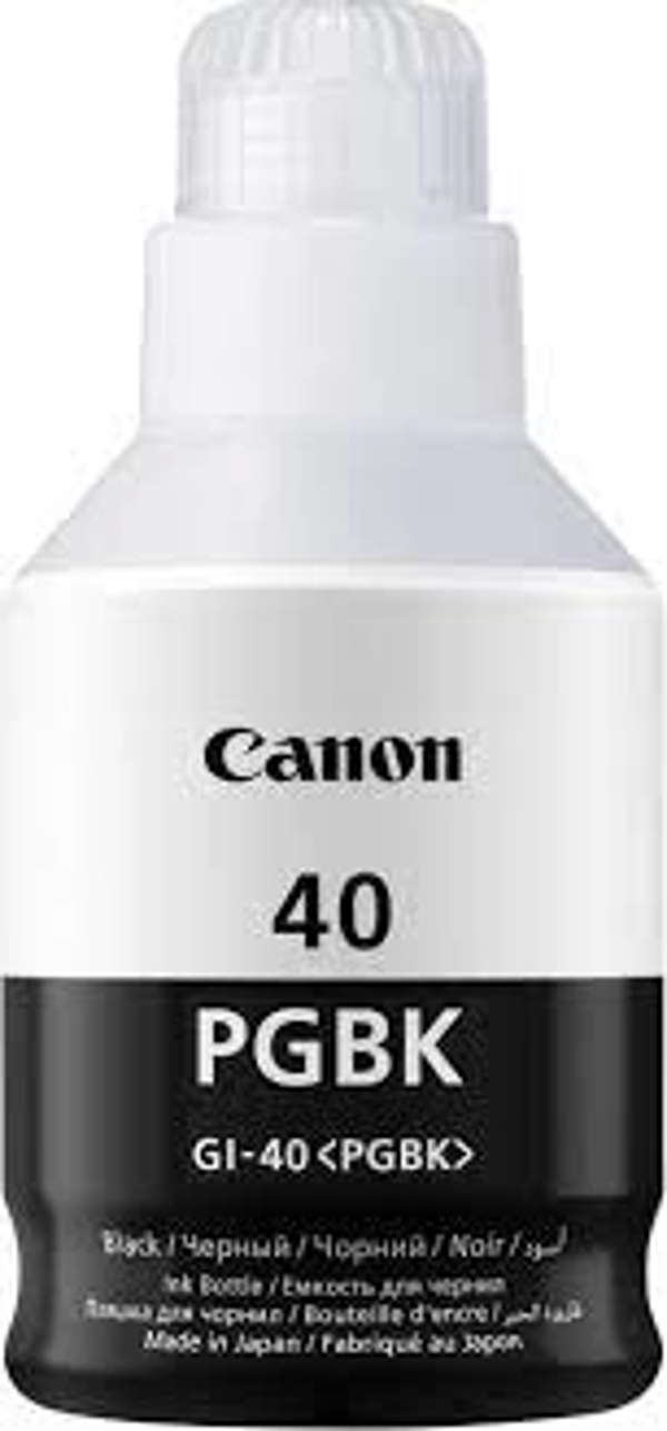 CANON GI-40PGBK SİYAH MÜREKKEP KARTUŞ 6000 SAYFA 170ml (G5040 G6040 G7040 GM2040 GM4040) - Image 1