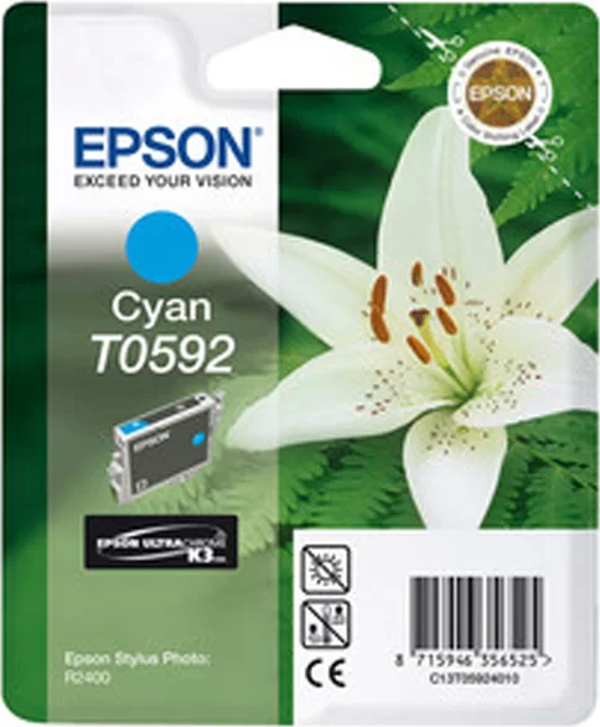 OUTLET EPSON T0592 C13T05924020 MAVİ ORJİNAL KARTUŞ 450 SAYFA (STYLUS PHOTO R2400) - Image 1