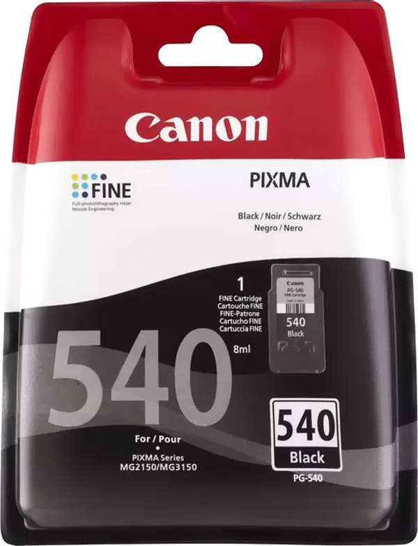 CANON PG-540 SİYAH KARTUŞ 180 SAYFA (MG2150 MG3150 MX375 MX435 MX515) - Image 1
