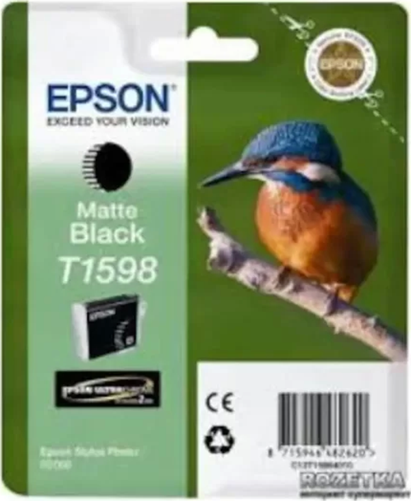 OUTLET EPSON T1598 C13T15984010 MAT SİYAH ORJİNAL KARTUŞ (R2000) - Image 1