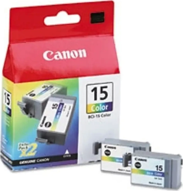 OUTLET CANON BCI-15C RENKLİ ORJİNAL KARTUŞ 350 SAYFA 2Lİ PAKET (İ70 İ80 IP90) - Image 1