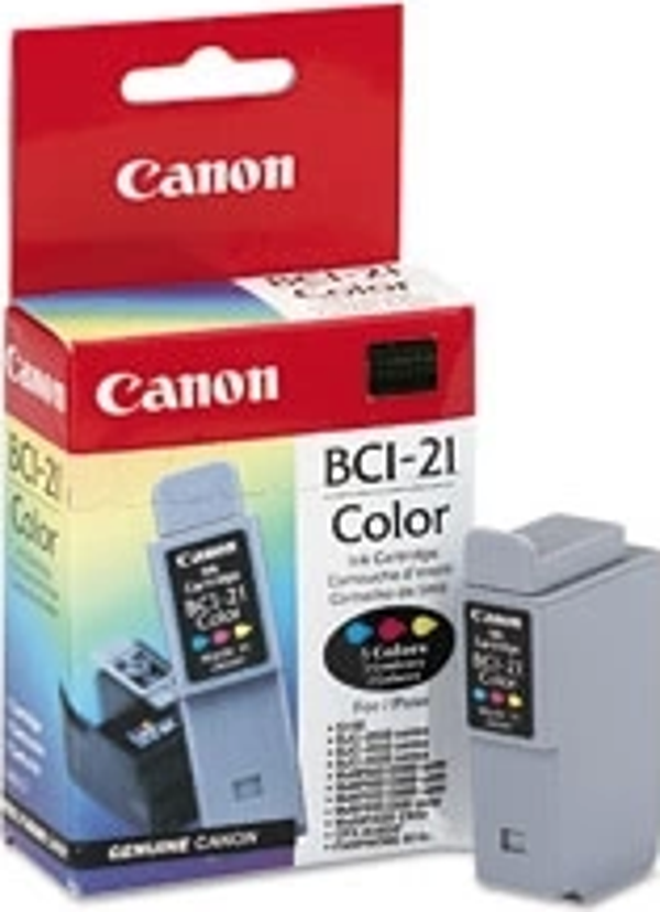OUTLET CANON BCI-21C RENKLİ ORJİNAL MÜREKKEP KARTUŞ 100 SAYFA (BJC 2000 BJC 4000 BJC 5000 B 180C B 230C) - Image 1