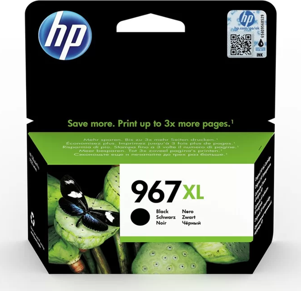 HP 3JA31AE (967XL) EXTRA YUKSEK KAPASITI SIYAH MUREKKEP KARTUS - Image 1