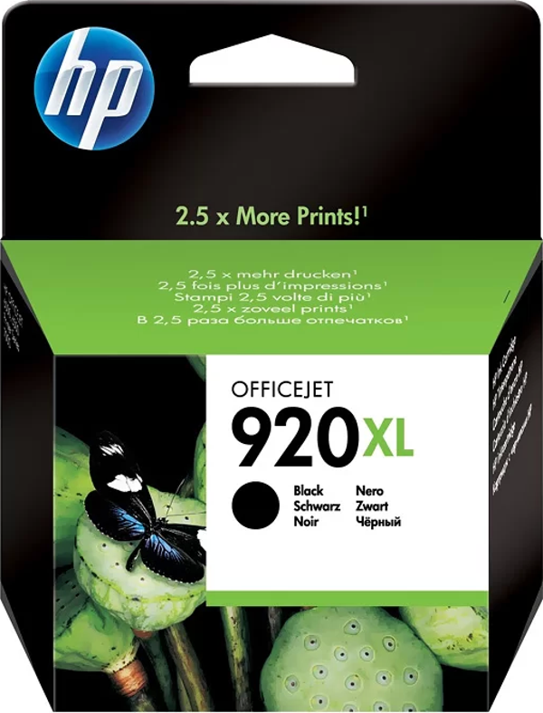 HP CD975AE 920XL SİYAH MÜREKKEP KARTUŞ 1200 SAYFA YÜKSEK KAPASİTE (4500 J4580 J4660) - Image 1