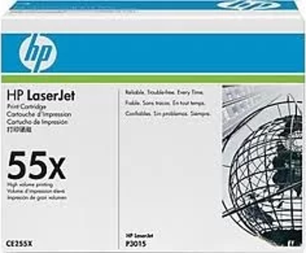 HP CE255X (55X) SIYAH YUKSEK KAPASITELI TONER 12.000 SAYFA - Image 1