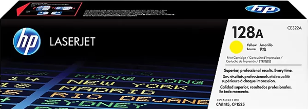 HP CE322A 128A SARI TONER 1300 SAYFA (CM1415FN CM1415FNW CP1525N CP1525NW) - Image 1
