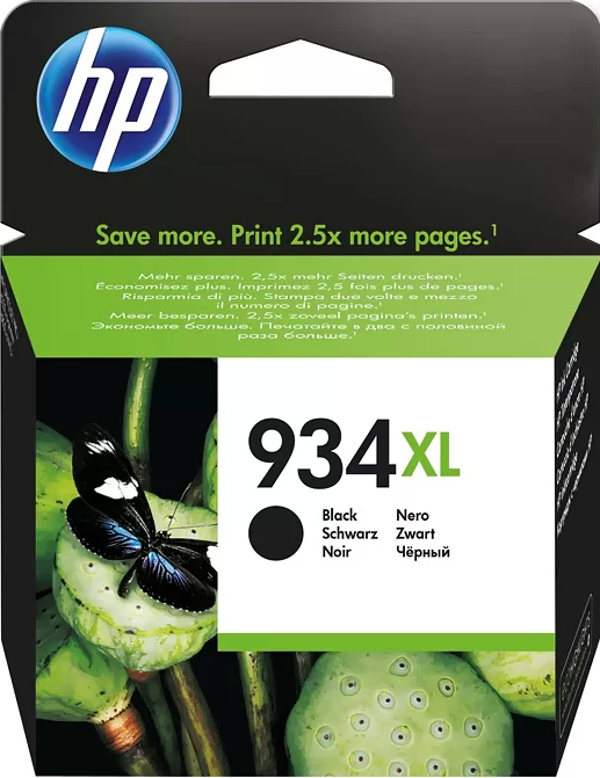 HP C2P23AE 934XL SİYAH MÜREKKEP KARTUŞ 1000 SAYFA YÜKSEK KAPASİTE (PRO 6830 PRO 6230) - Image 1