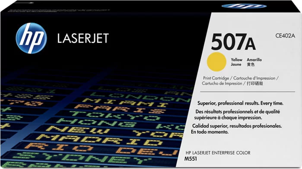 HP CE402A (507A) SARI TONER 6.000 SAYFA - Image 1