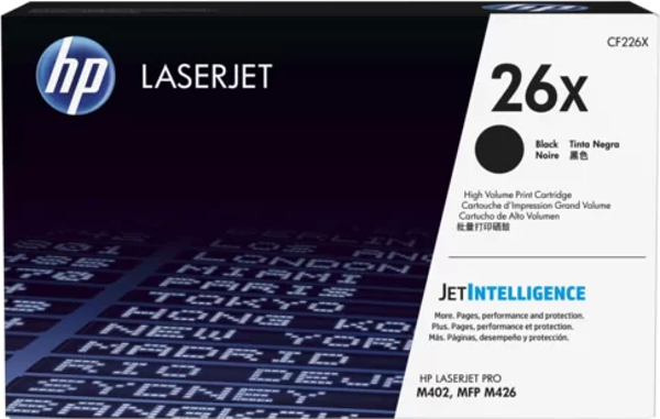 HP CF226X (26X) SIYAH YUKSEK KAPASITELI TONER 9.000 SAYFA - Image 1