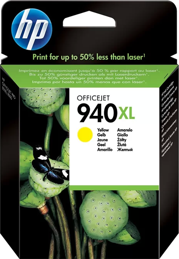 HP C4909AE 940XL SARI MÜREKKEP KARTUŞ 1400 SAYFA YÜKSEK KAPASİTE (PRO8000 PRO8500 PRO8500A) - Image 1