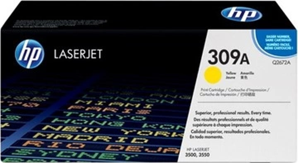 OUTLET HP Q2672A 309A SARI LAZER ORJİNAL TONER 4000 SAYFA (3500 3700) - Image 1