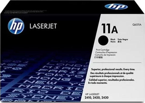 OUTLET HP Q6511A 11A SİYAH ORJİNAL TONER 6000 SAYFA (2410 2420 2430T 2430TN) - Image 1