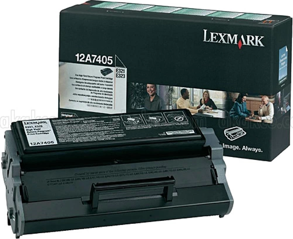 OUTLET LEXMARK 12A7405 SİYAH ORJİNAL TONER 6000 SAYFA (E321 E323) - Image 1