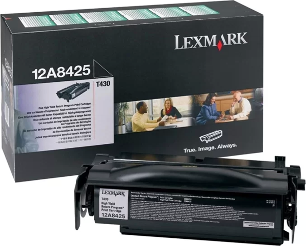 OUTLET LEXMARK 12A8425 SİYAH ORJİNAL TONER 12000 SAYFA YÜKSEK KAPASİTE (T430 T430D T430DN) - Image 1