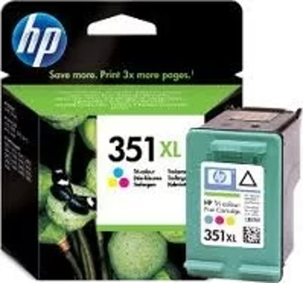 HP CB338EE (351XL) UC RENKLI YUKSEK KAPASITELI MUREKKEP KARTUSU 580 SAYFA - Image 1