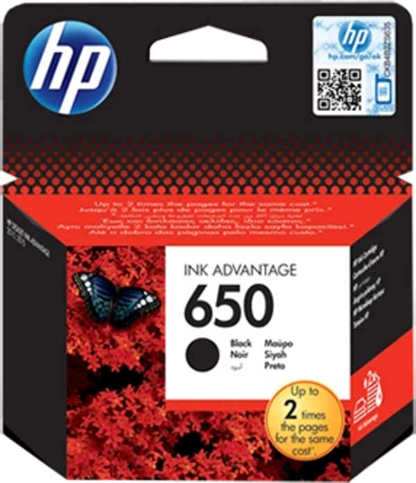 HP CZ101AE (650) SIYAH MUREKKEP KARTUSU 360 SAYFA - Image 1